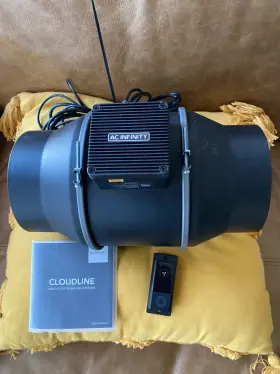 Ac Infinity 313099043088 Cloudline Pro S6 Quiet 6 Inch Inline Duct Fan With Speed Controller