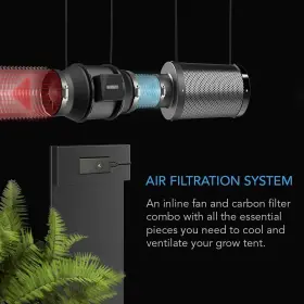 Ac Infinity 800689570463 Air Filtration Kit 6 Inch Inline Fan And Carbon Filter Combo Indoor Gardening #2