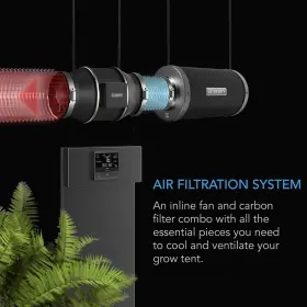 Ac Infinity 800689570647 Air Filtration Pro Kit 4 Inch Temperature Humidity Vpd Controller With Wifi App Control #2