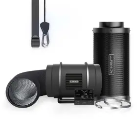 Ac-fkt8 Ac Infinity Air Filtration Kit Pro 8 Inch Inline Fan With Smart Controller Filter And Ducting