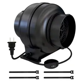 Adrinfly 313042457474 3.5 Inch Inline Duct Ventilation Fan With Dual Speed Controller Air Blower For G