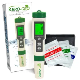 Ag41pro Aero-gro Digital 5-in-1 Meter 5 Functions Ph Tds Ec Salinity% Salinity