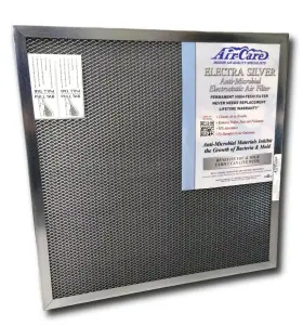 Cecominod080136 Air Care 18x18x1 Electrostatic Washable Permanent A/c Furnace Filter