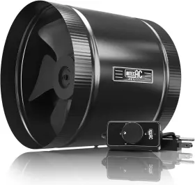 Acrs8 Aitecac 8 Inch Inline Duct Fan With Speed Controller 420cfm Ventilation