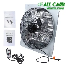 Mot2832320 All-carb 24 Inch Shutter Exhaust Fan With Speed Controller And 1.65m Power Cord High