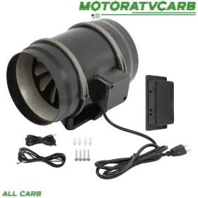 Mot4533090 All-carb 8 Inch Inline Duct Fan 807 Cfm With Ec Motor And Ventilation Exhaust