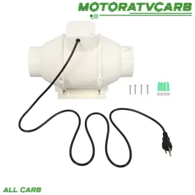 Mot4534574 All-carb All-carb4 Inch 280cfm Inline Duct Fan Ventilation Exhaust For Kitchen Hydroponic