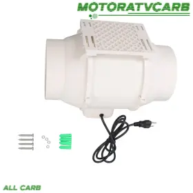 Mot4534892 All-carb All-carb6 Inch 400cfm Inline Duct Fan Ventilation Exhaust For Kitchen Hydroponic