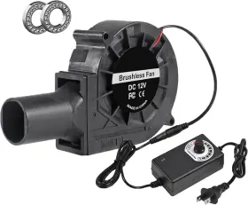 Almocn 687117734099 97mm Blower Fan 12v Bbq With Ac Plug 110v 240v Air Mover 3 T