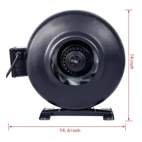 Yead-cyd0-anfx Amucolo Vent Blower Floor Fan 6 Inch 412 Cfm For Hydroponics Basements Kitchens #2