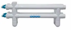 A00568 Aqua Ultraviolet Classic 160 Watt Unit 2 Inch White 4/l 4/inline Tranformers 220v/60hz