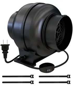 Ar-vent-m01 Artibear 3.5 Inch 168 Cfm Inline Duct Ventilation Fan With 2 Speed Controller