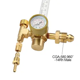 Hw9003 Betooll 745780992786 Argon/co2 Mig Tig Flow Meter Gas Regulator Gauge Welding Weld #2