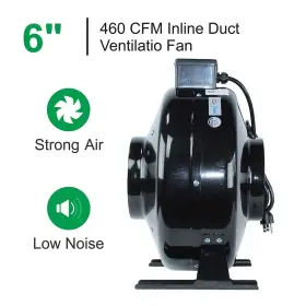 Bloomgrow 612668146459 6ftft Inline Fan Carbon Filter Ducting Kit Speed Controller 24 Hour Time #2