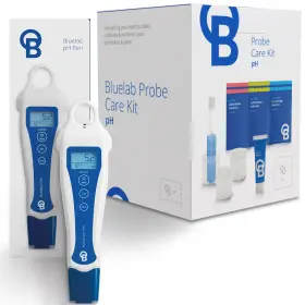 Bpncph01 Bluelab Ph Pen Meter And Probe Care Kit With Calibration Supplies Storage