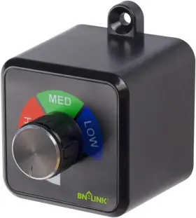 Bn-link 445014046034 Variable Fan Speed Controller Plug-in Electric 3 Regulator Adjust