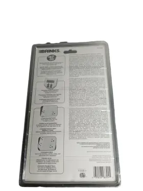 42-1076 Brinks 039208995061 8 Outlet Power Strip With Analog Timer #2