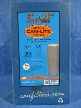 Can 840470000366 Active Can-lite Filter Mini 6 Inch X 16 / 420 Cfm - Open Box