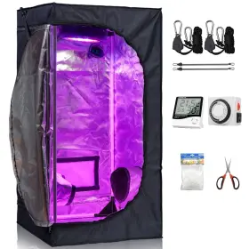 Cdmall 712653136448 Hydroponic Kit Grow Tent Room Complete 32 Inch X32 X63 Growing Sy