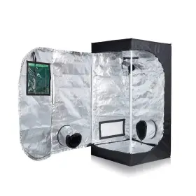 Cdmall 712653138305 24ftftx24ftftx48ftft Mylar Hydroponic Grow Tent With Observation Window And Floor Tray
