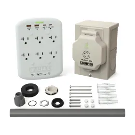 201331 Champion Power Equipment 30-amp Through Wall Generator Kit With Weather-resis