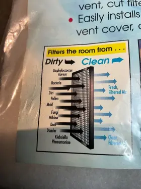 Vf-10591 Consumer Smart Set Of 6 - Premium Air Vent Filters 10 Microns Allergy/bacteria/dust/mold #3