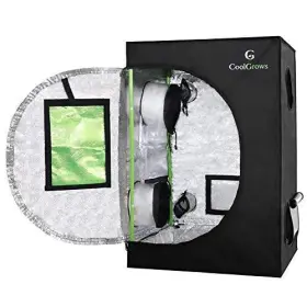 24x24x36mylar Coolgrows 611890856013 Grow Tent With Obeservation Window And Floor