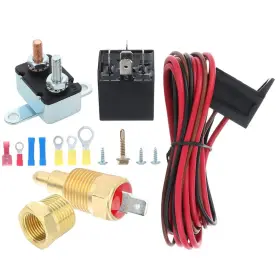 Ctcauto 991047-573 175-185 Degree Electric Fan Wiring Kit Cooling Thermostat Temp Sensor