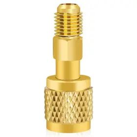 Cyx0111 Cyuxing R32 R454b Refrigerant Brass Adapter 1/4 Inch Female To Gold