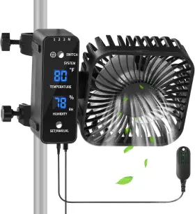 Ahf05 Daotaili 4 Inch Grow Tent Fan With Auto Humidity Control Quiet Oscillating Ventilation
