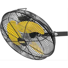 Deeshe-fan-w12a Deeshe Wall Mounted Fan With Enclosure Motor 12 Inch 3-speed Control Metal Black