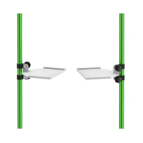 Delumee 717981720727 Metal Grow Tent Corner Shelf 2 Pack Sturdy Pole Mount Heavy-d