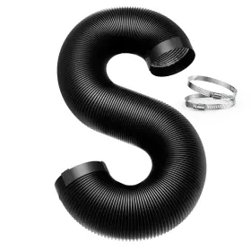 Drasum 760701884278 Dryer Vent Hose 4 Inch Ducting Easy-to-install 16-feet Air Duct With 2 Clamps