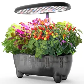 12-pod Dryades Z237 Indoor Herb Garden Hydroponics Growing System Kit With Led Grow Light