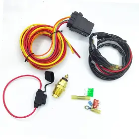 Dskoiph 445043781791 Electric Cooling Fan Wire Harness Kit 185 Degree On 165 Thermostat Switch #2