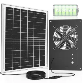 Fan-03 Dstana Solar Fan With 15000mah Battery And Timer 3h 6h 25w Powered Chicke