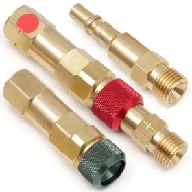 Qdb30 Dusledel Regulator To Hose Quick Connect Set With Check Valve For Torch Welding