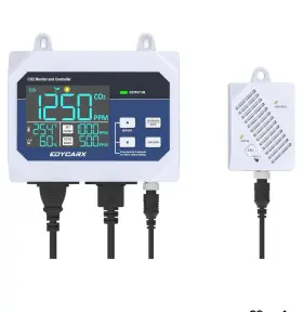 Hm-hm802-cc Edycarx Carbon Dioxide Controller Co2 Meter Monitor Day And Night With Relay Function