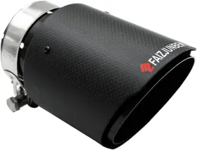 F80-101-245 Faizjunben Faijunben 3-inch Exhaust Port Intake 4-inch Outlet All-black Carbon Fi