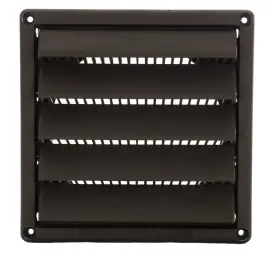 Ai6br Famco Lot Of 12 Plastic Wall Vent With Fixed Louvers 6 Inch