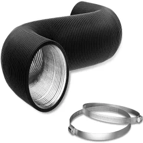Fle-pie-4 Ficbxra Aluminum Flexible Ducting Dryer Vent Hose For Hvac 100mm/150/200/250/300/355mm