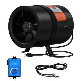 Tmk150 Ficbxra 6 Inch Inline Duct Fan With Speed Controller - Ec Motor Ventilation Exhaust F