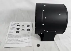 Tmk250-ac Ficbxra 9.7 Inch Inline Duct Fan Booster Exhaust Blower Hvac Grow Tent Hydroponics 1219 Cfpm #2