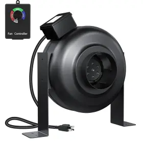 Tsk100 Ficbxra 4 Inch Inline Duct Fan 171 Cfm Exhaust With Speed Control
