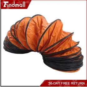 Findmall 1390818 Pvc 25 Ft Flexible Duct Hose For 10 Inch Utility Blower Exhaust Fan