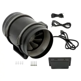 In5003505al Findmall 8 Inch Inline Duct Fan Hvac Exhaust Blower Kit 807cfm Ec Variable Speed Control