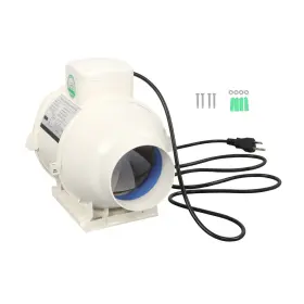 In5005143al Findmall 4 Inch White Duct Fan - 280 Cfm Inline Ventilation Exhaust Blower Ac Motor