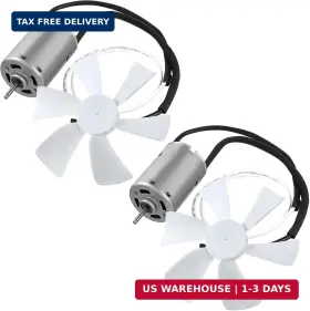 Frienda Frienda-ventilation-0980 2 Pack 6 Inch Rv Vent Fan Blades With 12v D-shaft Motor White Replacemen