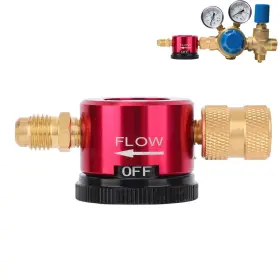 1080943 Fukaisu Brass Nitrogen Purge Tool For Hvac 3-mode Braze Red Yellow Black