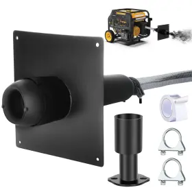 Fm-01 Fxsomgt Generator Exhaust Extension Silencer Kit With Insulated Through- Wall Mount Inch